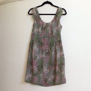 J Crew Floral Silk Dress